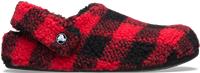 Crocs | Unisex | Classic Buffalo Check Cozzzy Slipper | Slippers | Varsity Red / Black | W9/M8