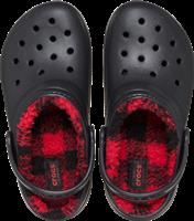 Crocs | Kids | Toddler Classic Lined Buffalo Check | Clogs | Black | C8