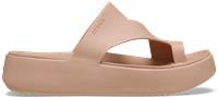 Crocs | Women | Getaway Platform Toe Loop | Sandals | Pink Caramel | 7