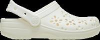 Crocs | Unisex | Classic Floral Cut-Out | Clogs | Chalk | W6/M5