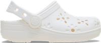Crocs | Kids | Toddler Classic Floral Cut-Out | Clogs | Chalk | C4