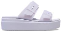 Crocs | Women | Brooklyn Buckle Frosted Low | Sandals | Purple Moon | 7