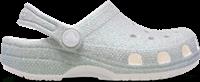 Crocs | Kids | Classic Iridescent Glitter | Clogs | White | J3