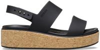 Crocs | Women | Brooklyn Cork Low | Sandals | Black / Black | 4