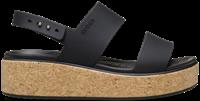 Crocs | Women | Brooklyn Cork Low | Sandals | Black / Black | 5