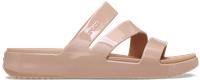 Crocs | Women | Getaway Patent Strappy | Slides | Pink Caramel | 5