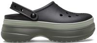 Crocs | Unisex | Classic Stacked | Clogs | Black | W2/M1