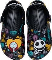 Crocs | Unisex | Disney Tim Burtons The Nightmare Before Christmas Jack and Sally Classic | Clogs | Multi | W10/M9