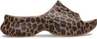 Crocs | Women | Bae Animal | Slides | Sepia / Leopard | 5