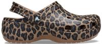 Crocs | Women | Classic Platform Animal | Clogs | Sepia / Leopard | 5