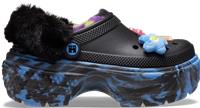 Crocs | Unisex | Happy Socks X Crocs Stomp Lined | Clogs | Black / Teal | W5/M4