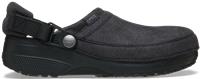 Crocs | Unisex | Classic Crafted Vegan Suede | Clogs | Black | W9/M8