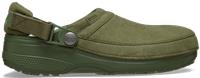 Crocs | Unisex | Classic Crafted Vegan Suede | Clogs | Army Green | W8/M7