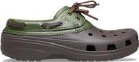Crocs | Unisex | Classic Boat Shoe | Shoes | Espresso/Army Green | W4/M3