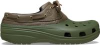 Crocs | Unisex | Classic Boat Shoe | Shoes | Army Green / Walnut | M10