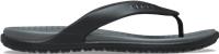 Crocs | Men | Coast | Flips | Black/Slate Grey | 6