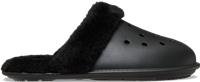 Crocs | Unisex | Classic Fuzz Scuff | Slippers | Black | M10