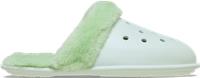 Crocs | Unisex | Classic Fuzz Scuff | Slippers | Mint Tint | W9/M8