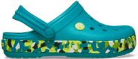 Crocs | Kids | Crocband Glow Confetti Band | Clogs | Turbo Teal/Multi | C12