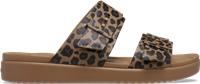 Crocs | Women | Brooklyn Buckle Low Low Animal | Sandals | Sepia/Leopard | 4
