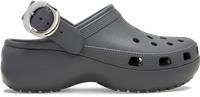 Crocs | Women | Classic Platform Dipped Buckle | Clogs | Carbon | 5