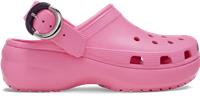 Crocs | Women | Classic Platform Dipped Buckle | Clogs | Pink Lemonade | 6