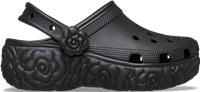 Crocs | Women | Classic Platform Bloom | Clogs | Black | 4