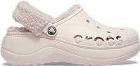 Crocs | Women | Baya Platform Fuzz Strap Lined | Clogs | Barely Pink | 6