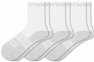 Crocs | Unisex | Crocs Socks Adult Quarter Solid 3-Pack | Shoes | White | S