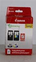 CANON PG-560 & CL-561 Black & Tri-colour Ink Cartridges - DAMAGED BOX