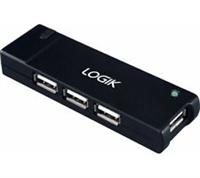 LOGIK L4APHB23 4-port USB 2.0 Hub - DAMAGED BOX