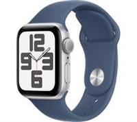 APPLE Watch SE - 40mm Silver Case with Denim Sport Band