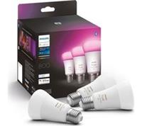 PHILIPS HUE White & Colour Ambiance Smart LED Bulb - E27, Triple Pack