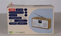 LOGIK L45DABW23 Portable DAB+/FM Radio - White and Brown - BOX DAMAGE