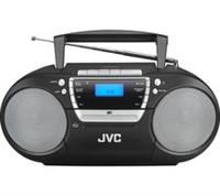 JVC RC-D322B DAB+/FM Bluetooth Boombox - Black - BOX DAMAGE