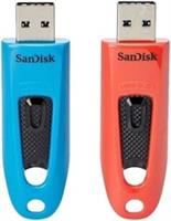 SANDISK Ultra USB 3.0 Memory Stick - 64 GB, Pack of 2 - BOX DAMAGE