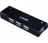 LOGIK L4APHB23 4-port USB 2.0 Hub - BOX DAMAGE
