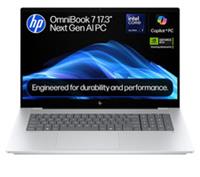 HP OmniBook 7 NGAI 17.3" Laptop - Intel Core Ultra 7, 1 TB SSD, Silver