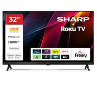 SHARP 1T-C32HD2725KB Roku TV 32 Smart HD Ready HDR LED TV