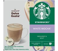 STARBUCKS Dolce Gusto White Mocha Pods - Pack of 12 - BOX DAMAGE