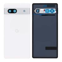 Genuine Google Pixel 7a Battery Cover / Back Glass Housing - Snow White