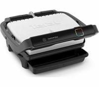 TEFAL Optigrill Elite GC750D40 Smart Health Grill - Silver and Black