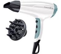 REMINGTON Shine Therapy D5216 Hair Dryer - White & Teal - BOX DAMAGE