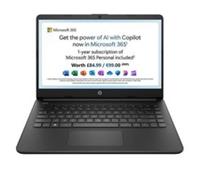 HP 14s-dq0550sa 14" Laptop - Intel Pentium Silver, 128 GB SSD, Black