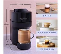 NESPRESSO by De'Longhi Vertuo Coffee Machine - Black - BOX DAMAGE