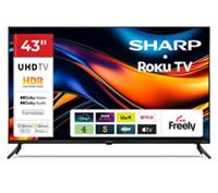SHARP 4T-C43HJ4725K 43 Smart 4K Ultra HD HDR LED TV - BOX DAMAGE