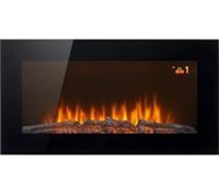 LOGIK L35WMEF25 Wall Mounted Electric Fireplace - BOX DAMAGE