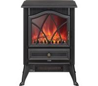 LOGIK L180EFB25 Electric Fireplace - Black - BOX DAMAGE