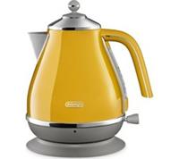 DELONGHI Icona Capitals KBOC3001.Y Jug Kettle - Yellow - BOX DAMAGE