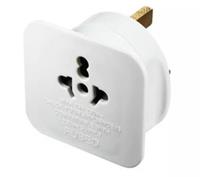 MASTERPLUG TAVUK-MP 240 V Universal to UK Plug Adapter 13 Amp - White